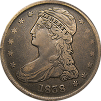 1838 Capped Bust Half Dollar