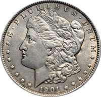 1901 Morgan Silver Dollar